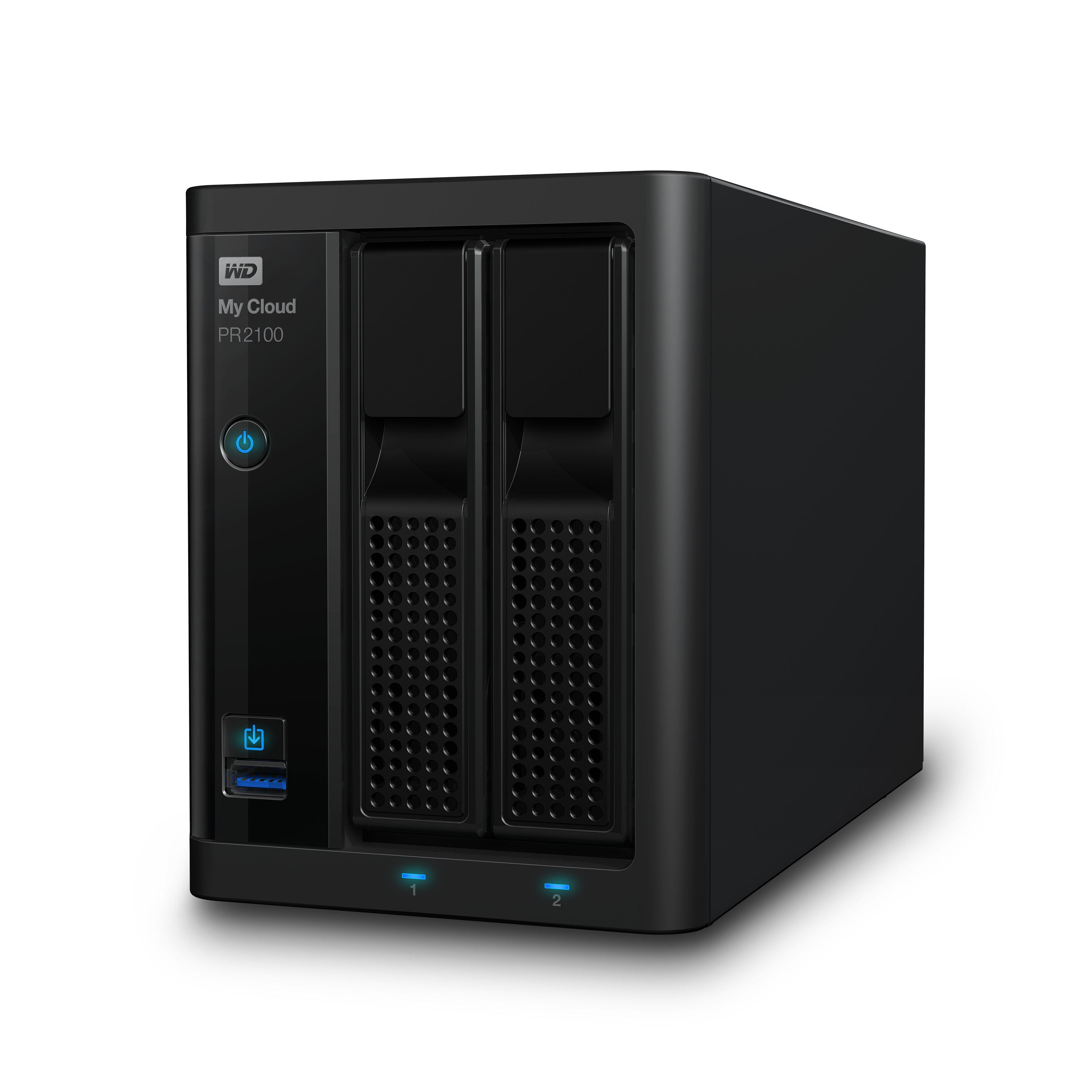 WD My Cloud PR2100 WDBBCL0040JBK - Server NAS - 2 zásuvky - 4 TB - HDD 2 TB x 2 - RAID 0, 1, JBOD - WDBBCL0040JBK-EESN