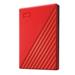 WD My Passport portable 2TB Ext. 2.5" USB3.0 Red WDBYVG0020BRD-WESN