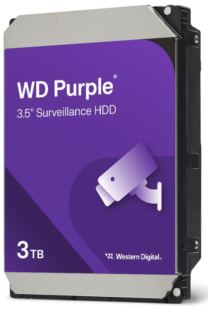 WD PURPLE WD34PURZ 3TB, SATA III 3.5", 128MB, 175MB/s, Low Noise, CMR