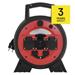 Weatherproof navijak kábla 20 m / 3 zásuvky / modrý / silikónový / 230 V / 1,5 mm2 8592920123539