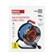 Weatherproof navijak kábla 50 m / 4 zásuvky / modrý / silikónový / 230 V / 1,5 mm2 8592920123515