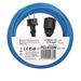 Weatherproof predlžovací kábel 10 m / 1 zásuvka / čierny / silikón / 230 V / 1,5 mm2 8592920123614