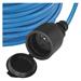 Weatherproof predlžovací kábel 10 m / 1 zásuvka / čierny / silikón / 230 V / 1,5 mm2 8592920123614