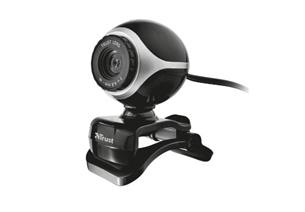 webová kamera Trust Exis Webcam - čierna/strieborná 17003