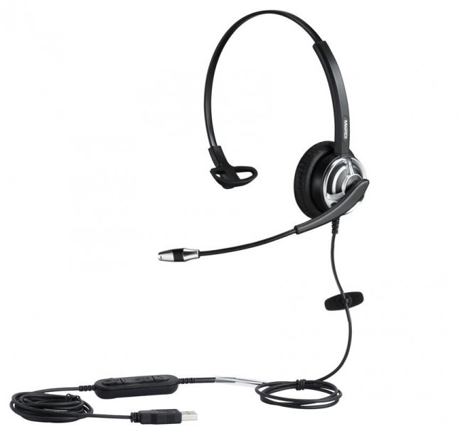 WELL Mairdi MRD-805 USB, náhlavka jednoušní (USB s ovládáním hlasitosti) 310A873