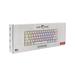 White Shark herní mechanická klávesnice GK-2022 SHINOBI , US layout, červený switch, bílá 0736373269613