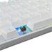 White Shark herní mechanická klávesnice GK-2022 SHINOBI White, US layout,hnědý switch 3859893837722