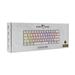 White Shark herní mechanická klávesnice GK-2022 SHINOBI White, US layout,hnědý switch 3859893837722