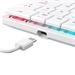 White Shark herní mechanická klávesnice NAGAMAKI, US layout, červený switch, bílá (GK-006211) 3858894506668