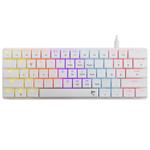 White Shark herní mechanická klávesnice NAGAMAKI, US layout, červený switch, bílá (GK-006211) 3858894506668