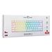 White Shark herní mechanická klávesnice SHINOBI 2 , CZ/SK layout,červený switch, bílá (GK-4211) 3858894506835