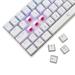 White Shark herní mechanická klávesnice SHINOBI 2 , CZ/SK layout,červený switch, bílá (GK-4211) 3858894506835
