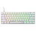 White Shark herní mechanická klávesnice SHINOBI 2 , US layout,červený switch, bílá (GK-4211) 3858894505982