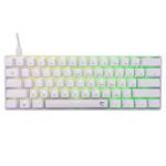 White Shark herní mechanická klávesnice SHINOBI 2 , US layout,červený switch, bílá (GK-4211) 3858894505982