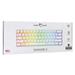 White Shark herní mechanická klávesnice SHINOBI 2 , US layout, hnědý switch, bílá (GK-004211) 3858894505999