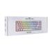 White Shark herní membránová klávesnice GK-2201 RONIN, US layout, bílá 0736373271142
