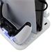 White Shark KIMURA-2 Chladicí podložka/stojan + 2x nabíjecí stanice pro PS5, PS5 Slim, bílá/šedá 3858894505449
