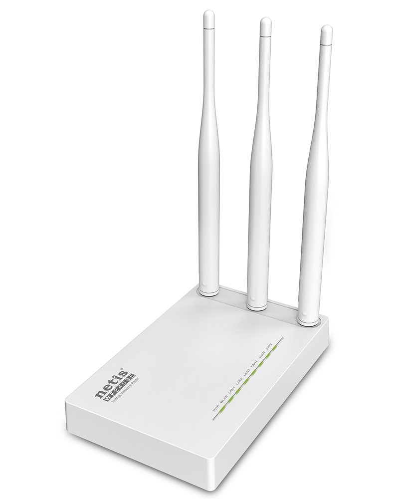 WiFi router Netis WF-2409 AP/Client/4x LAN/1x WAN/300 Mbps/ 3x 5dBi WF2409