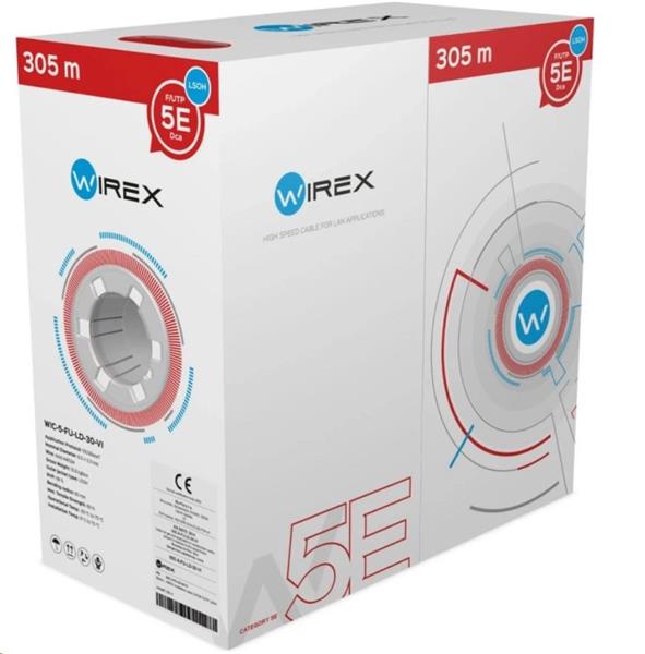 WIREX Instalační kabel CAT5E F/UTP LSOH / DCA 305m box fialový WIC-5-FU-LD-30-VI
