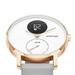 Withings Steel HR (36mm) Rose Gold w/ Blue Leather + Grey Silicone wristband 36white-RG-L-Blue