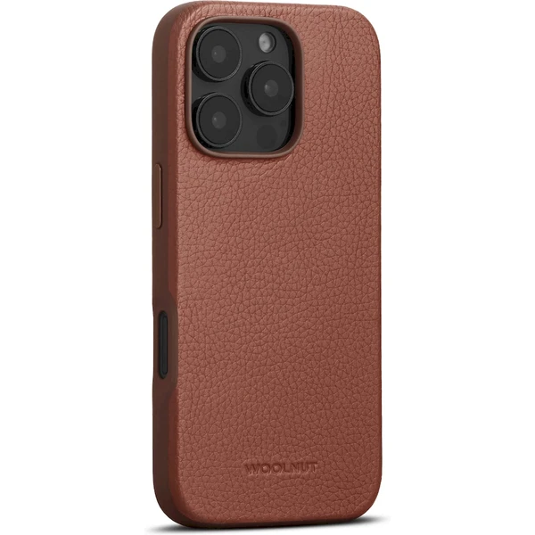 Woolnut Leather Case for iPhone 16 Pro - Cognac WN-IP16P-C-2892-CB