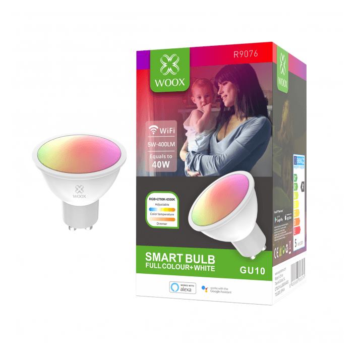 WOOX R9076, WiFi Smart Spot GU10 RGB+CCT WiFi