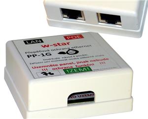 10/100/1000 Prepetová ochrana ethernet a POE 48V pp1G-60