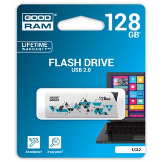 128 GB . USB kľúč . GOODDRIVE CLICK Biela UCL2-1280W0R11