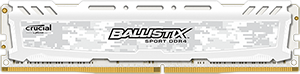 16GB DDR4 - 2400 MHz Crucial Ballistix Sport LT White CL16 DR x8 DIMM BLS16G4D240FSC