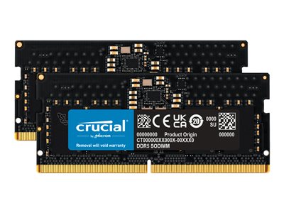 16GB Kit 2x8GB DDR5-4800 SODIMM CT2K8G48C40S5
