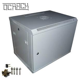 19" nástěnný rozvaděč 9U/450mm - plechové dveře 9342