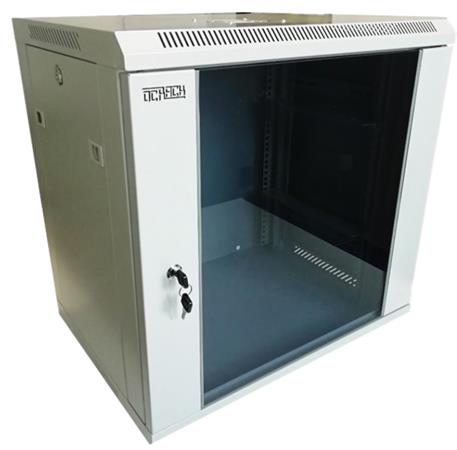 19" OCRACK OCC-04U-45S rozvaděč nástěnný 4U/450mm celoskleněné dveře 9349