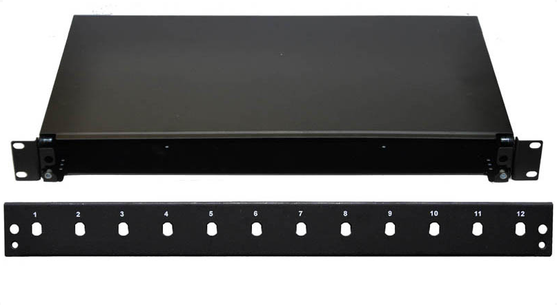 19" Optická vana 12xSC černá aretace plastovým klipem 3439