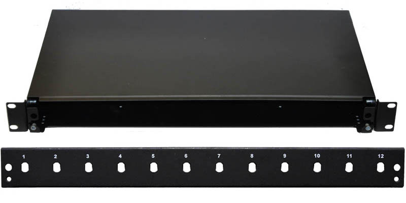 19" Optická vana 12xST simplex včetně kazety černá 50271573013