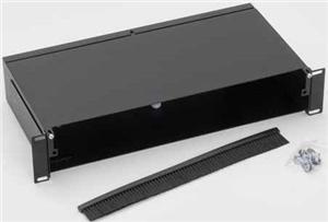 19" optická vana 2U bez čelního panelu černá RAB-FO-X60-A1