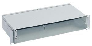 19" optická vana 2U bez čelního panelu šedá RAC-FO-X62-A1