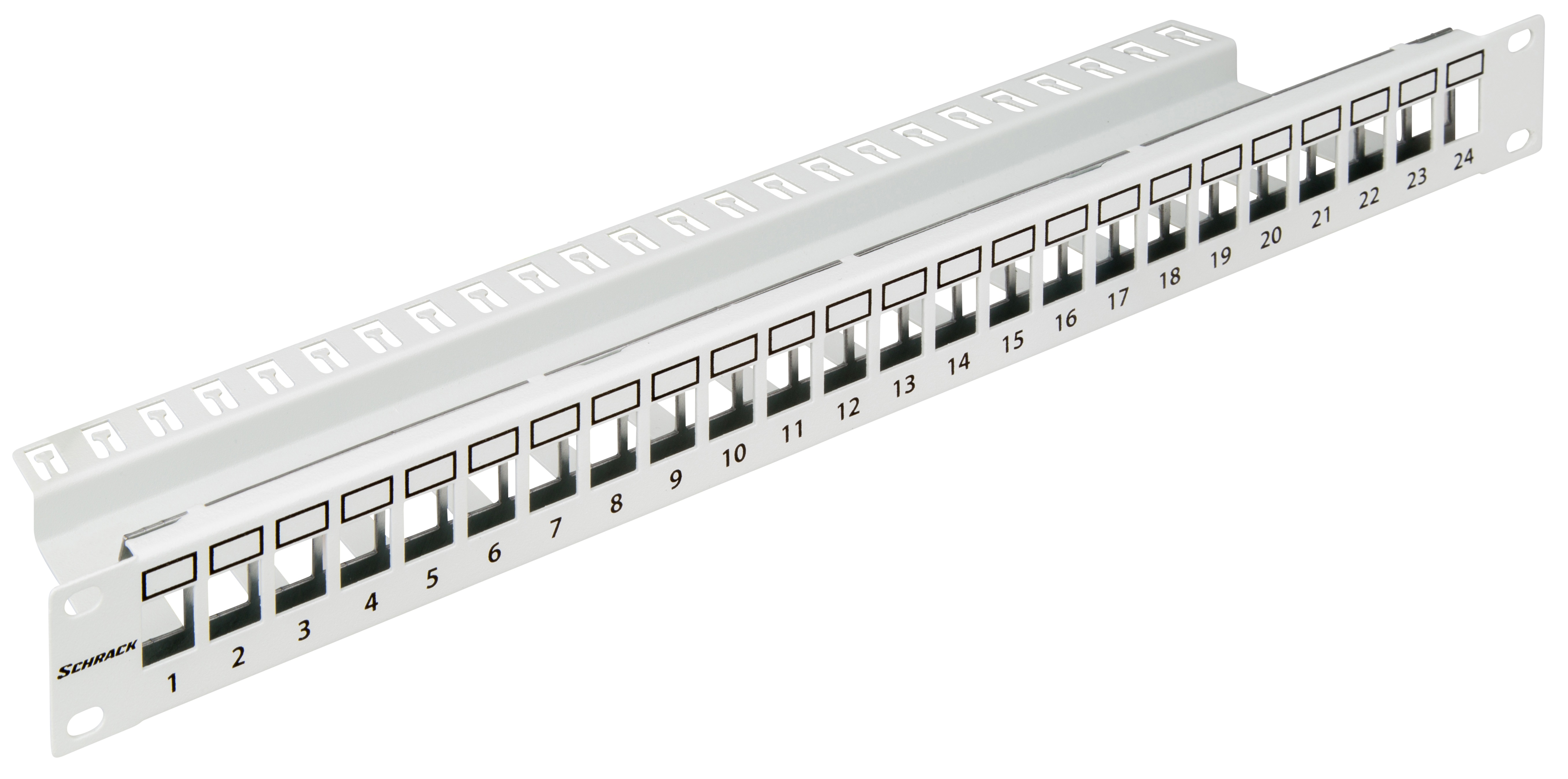 19" patchpanel pro 24 modulu SFA/SFB, neosazený, 1U,RAL 7035 HSER0240GP
