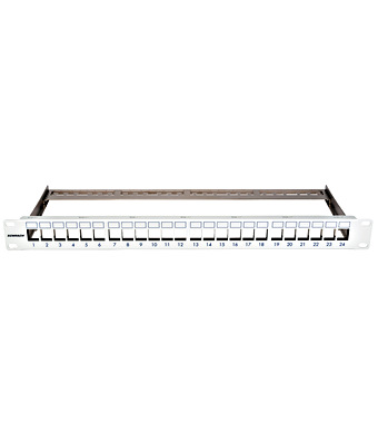 19" patchpanel pro max. 24 keystone,neosazený,1U,RAL 7035 HSER0240GS