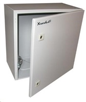 19" venkovní vodotěsný rozvaděč s krytím IP55, 11U, hloubka 450mm, šedý WEH-11U-604550