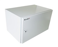 19" venkovní vodotěsný rozvaděč s krytím IP55, 6U, hloubka 400mm, šedý WEH-6U-604036