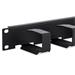 19" vyvazovací panel 1U 6x háček 70x27mm black RAB-VP-X23-A1
