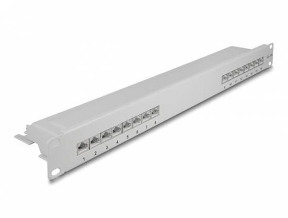 193 Patch Panel 16 port Cat.6A 1U grey, 193 Patch Panel 16 port Cat.6A 1U grey 66877