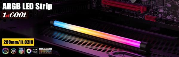 1stCOOL AURA EVO ARGB LED trubica 28cm 3pin ARGB/SATA konektor STRIP2-AURA-EVO