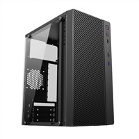 1stCOOL skříň STEP 4, micro tower, AU, USB 3.0, bez zdroje, průhledná bočnice, černá MC-STEP4-AU-USB3-TS