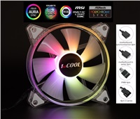 1stCOOL Ventilátor AURA EVO, 120mm, ARGB F12-AURA-EVO-CR
