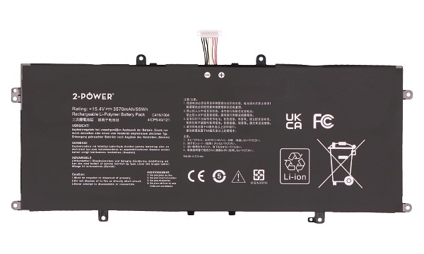 2-power 0B200-03660000 alternative 4 článková Baterie do Laptopu 15,4V 3200mAh CBP3871A