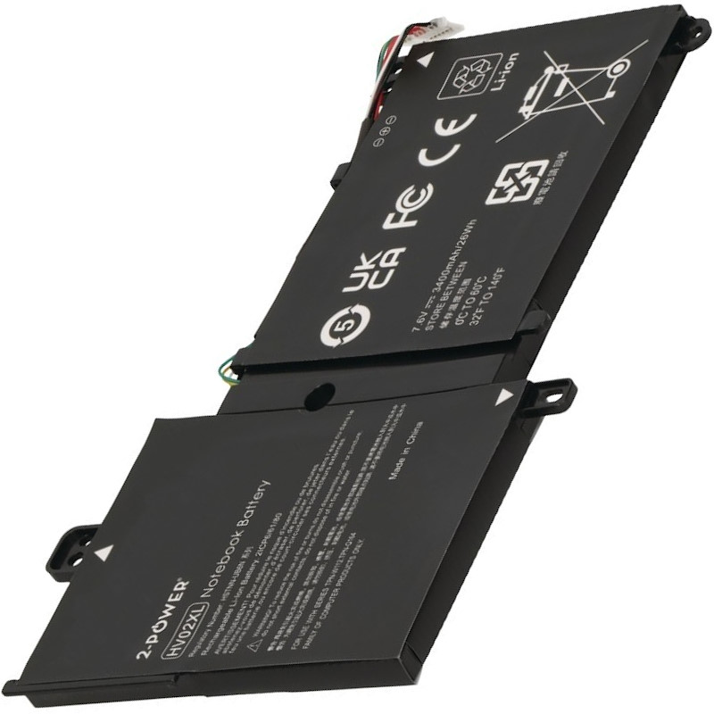 2-POWER Baterie 7,6V 3400mAh pro HP 11-f000 series, HP x360 310 G2 PC, HP Pavilion 11-k100 77052533