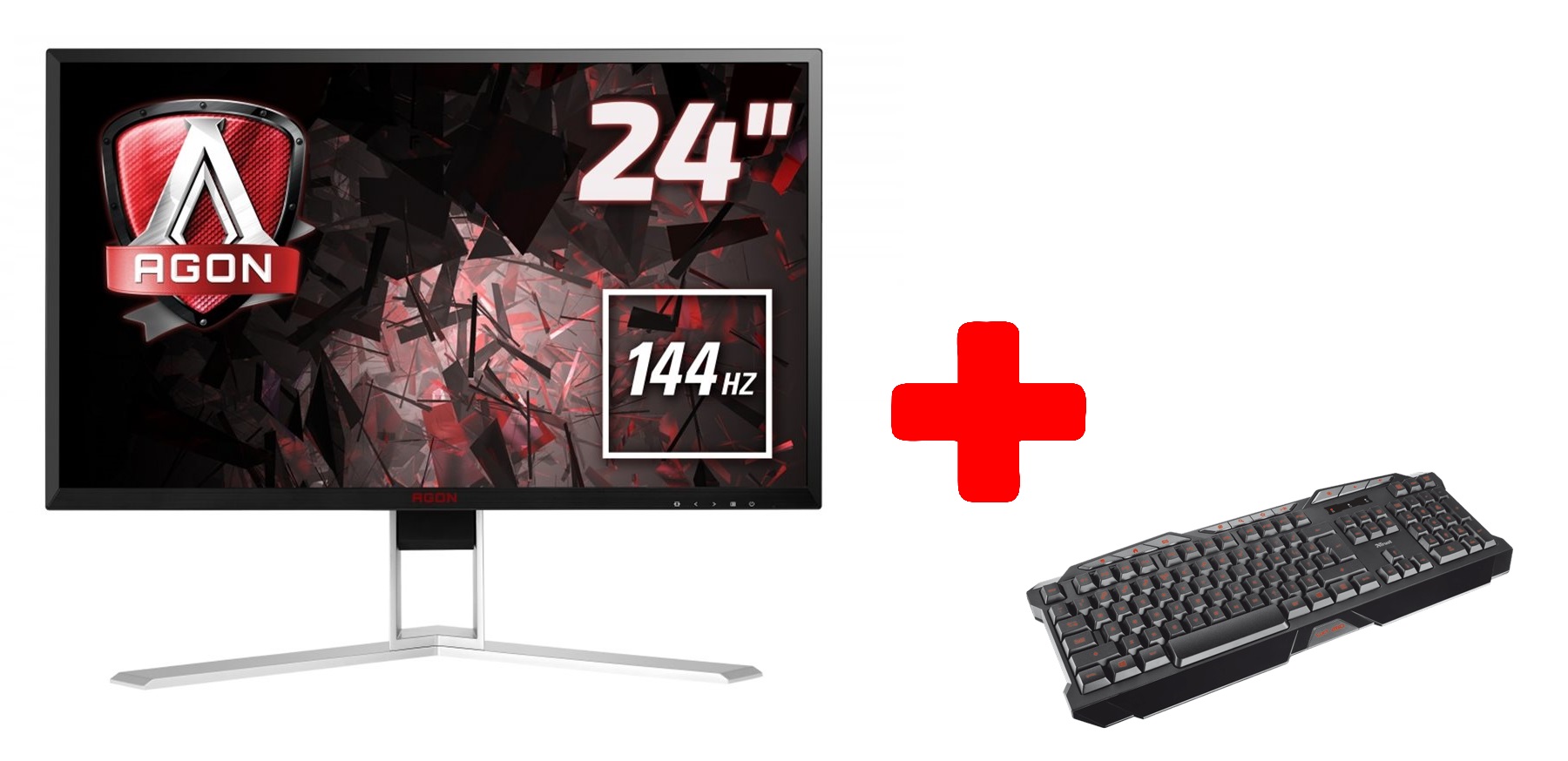 24" LED AOC AGON AG241QG-FHD,350cd,165Hz,DP,USB,r