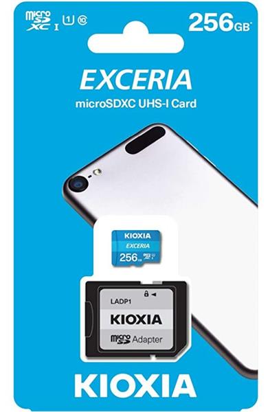 256 GB . microSDHC karta KIOXIA Exceria Class 10 UHS I U1 + adaptér LMEX1L256GG2