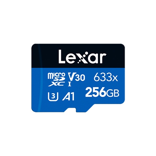 256GB Lexar High-Performance 633x microSDXC, až 100MB/s čítanie a 45MB/s zápis, C10 A1 V30 UHS-I U3 0843367119721